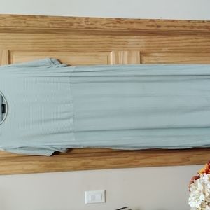 Eileen Fisher Ice Blue Maxi Dress 2x